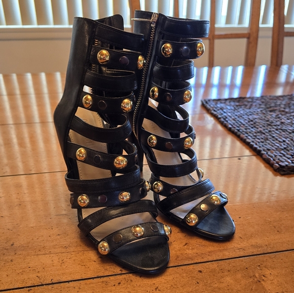 Colin Stuart gladiator high heel sandles. Size 7 - Picture 1 of 8